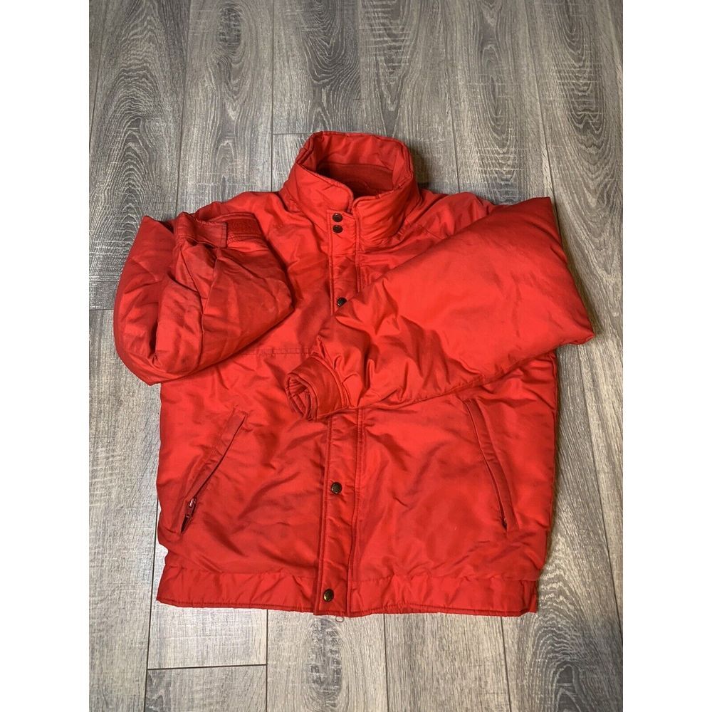 Vintage CABELAS Goose Down Red Hunting Jacket Size Medium